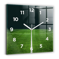 Sienas pulkstenis Futbola Laukums, 30x30 cm цена и информация | Часы | 220.lv