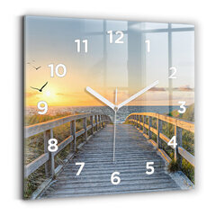 Sienas pulkstenis Brīvdienas Pludmalē, 30x30 cm cena un informācija | Pulksteņi | 220.lv