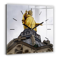 Sienas pulkstenis Dieva Mātes Statuja Lionā, 30x30 cm цена и информация | Часы | 220.lv