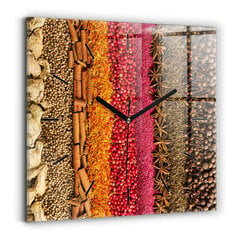 Sienas pulkstenis Garšvielu Rindas, 30x30 cm цена и информация | Часы | 220.lv