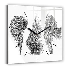 Sienas pulkstenis Eņģeļa Spārni, 30x30 cm цена и информация | Часы | 220.lv