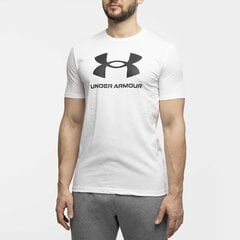 T-krekls vīriešiem Under Armour Sportstyle Logo 1382911 100, balts цена и информация | Мужские футболки | 220.lv