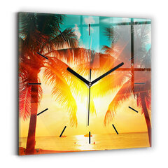 Sienas pulkstenis Brīvdienu Atpūta Vasara, 30x30 cm cena un informācija | Pulksteņi | 220.lv