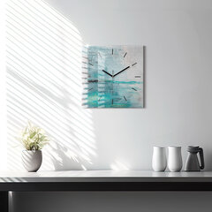 Sienas pulkstenis Eļļas Tekstūras Abstrakcija, 30x30 cm cena un informācija | Pulksteņi | 220.lv