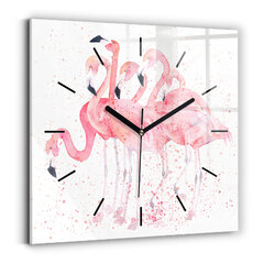 Sienas pulkstenis Flamingo Grupa, 30x30 cm cena un informācija | Pulksteņi | 220.lv