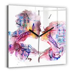 Sienas pulkstenis Divi Ķermeņi Viena Dvēsele, 30x30 cm cena un informācija | Pulksteņi | 220.lv