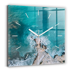 Sienas pulkstenis Fjordi Kosta Blancā, 30x30 cm cena un informācija | Pulksteņi | 220.lv