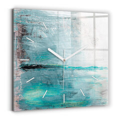 Sienas pulkstenis Eļļas Tekstūras Abstrakcija, 30x30 cm cena un informācija | Pulksteņi | 220.lv