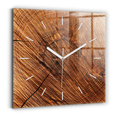 Sienas pulkstenis Dekoratīvs Koks, 30x30 cm cena un informācija | Pulksteņi | 220.lv