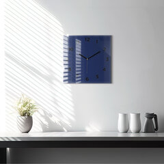 Sienas pulkstenis Jūras Zils, 30x30 cm cena un informācija | Pulksteņi | 220.lv