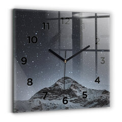 Sienas pulkstenis Kalns Zem Zvaigznēm, 30x30 cm цена и информация | Часы | 220.lv