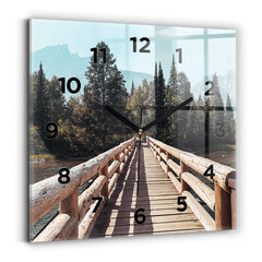Sienas pulkstenis Kalni Jeloustonā, 30x30 cm cena un informācija | Pulksteņi | 220.lv