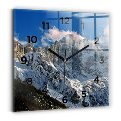 Sienas pulkstenis Kalni Zem Zilajām Debesīm, 30x30 cm цена и информация | Часы | 220.lv