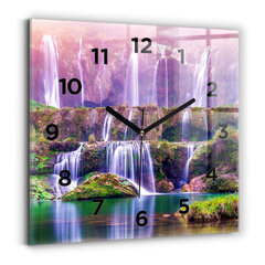 Sienas pulkstenis Jiulong Ūdenskrituma Ķīna, 30x30 cm cena un informācija | Pulksteņi | 220.lv