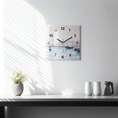 Sienas pulkstenis Jūras Jahtas Eļļas Attēls, 30x30 cm cena un informācija | Pulksteņi | 220.lv