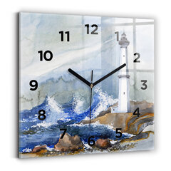 Sienas pulkstenis Jūra Un Bāka, 30x30 cm cena un informācija | Pulksteņi | 220.lv