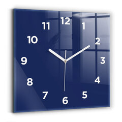 Sienas pulkstenis Jūras Zils, 30x30 cm цена и информация | Часы | 220.lv