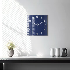 Sienas pulkstenis Jūras Zils, 30x30 cm цена и информация | Часы | 220.lv