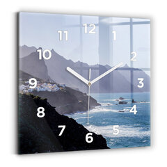 Sienas pulkstenis Kalni Pie Okeāna, 30x30 cm цена и информация | Часы | 220.lv