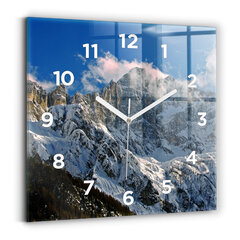 Sienas pulkstenis Kalni Zem Zilajām Debesīm, 30x30 cm цена и информация | Часы | 220.lv
