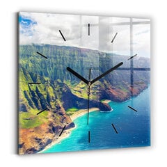 Sienas pulkstenis Jūra Havaju Salās, 30x30 cm цена и информация | Часы | 220.lv