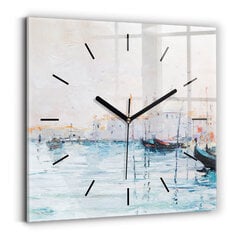 Sienas pulkstenis Jūras Jahtas Eļļas Attēls, 30x30 cm цена и информация | Часы | 220.lv