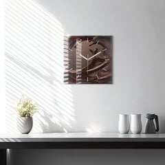 Sienas pulkstenis Kakao Viļņi, 30x30 cm цена и информация | Часы | 220.lv