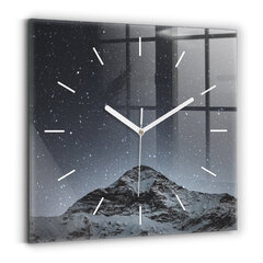 Sienas pulkstenis Kalns Zem Zvaigznēm, 30x30 cm цена и информация | Часы | 220.lv