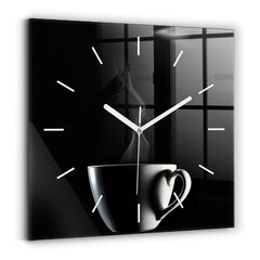 Sienas pulkstenis Kafijas Tase, 30x30 cm цена и информация | Часы | 220.lv