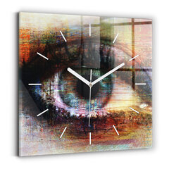 Sienas pulkstenis Ielas Mākslas Acs, 30x30 cm cena un informācija | Pulksteņi | 220.lv