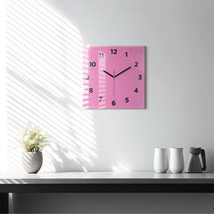 Sienas pulkstenis Rozā, 30x30 cm cena un informācija | Pulksteņi | 220.lv