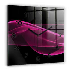 Sienas pulkstenis Rozā Abstrakcija, 30x30 cm cena un informācija | Pulksteņi | 220.lv