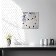 Sienas pulkstenis Plaukstas Lapa, 30x30 cm cena un informācija | Pulksteņi | 220.lv