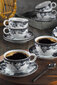 Kutahya tējas krūzes komplekts, 12 gab. cena un informācija | Glāzes, krūzes, karafes | 220.lv