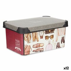 Контейнер для хранения Пластик Vintage 5 L (19 x 13,5 x 29 cm) (12 штук) цена и информация | Ящики для вещей | 220.lv