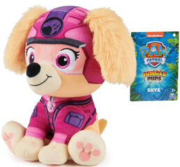 Plīša suns Ķepu patruļa(Paw Patrol) Jungle Dogs Skye Spin Master, rozā, 18 cm cena un informācija | Mīkstās (plīša) rotaļlietas | 220.lv