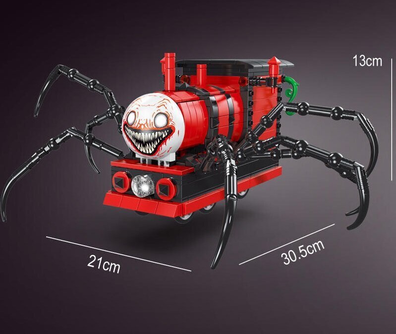 Vilciena zirnekļa konstruktors, sarkans cena un informācija | Rotaļlietas zēniem | 220.lv