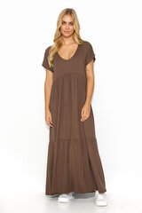 Платье женское Makadamia, коричневое цена и информация | Платья | 220.lv