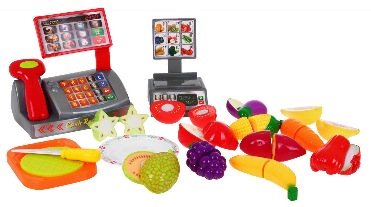 Rotaļu kases aparāts ar dārzeņu griešanu цена и информация | Rotaļlietas meitenēm | 220.lv