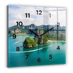 Sienas pulkstenis Sala Taizemē, 30x30 cm cena un informācija | Pulksteņi | 220.lv