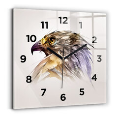 Sienas pulkstenis Putnu Plēsējs, 30x30 cm cena un informācija | Pulksteņi | 220.lv