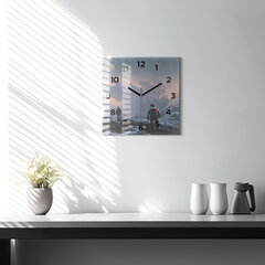 Sienas pulkstenis Piena Ceļš Astronauti, 30x30 cm цена и информация | Часы | 220.lv