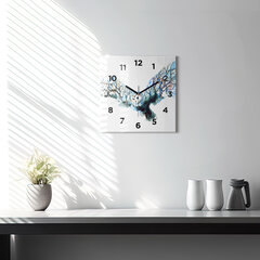 Sienas pulkstenis Putnu Brīvība Un Raksturs, 30x30 cm цена и информация | Часы | 220.lv