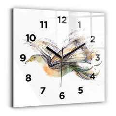 Sienas pulkstenis Putns Un Grāmata, 30x30 cm цена и информация | Часы | 220.lv