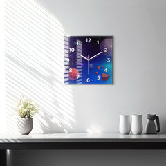 Sienas pulkstenis Planētu Galaktika, 30x30 cm цена и информация | Часы | 220.lv