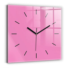 Sienas pulkstenis Rozā, 30x30 cm cena un informācija | Pulksteņi | 220.lv