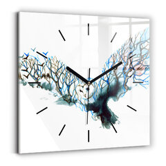 Sienas pulkstenis Putnu Brīvība Un Raksturs, 30x30 cm цена и информация | Часы | 220.lv