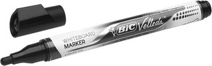 Маркер для белой доски BIC Velleda Liquid Ink 2,2-4,2 мм, черный, в коробке 12 шт. цена и информация | Канцелярия | 220.lv