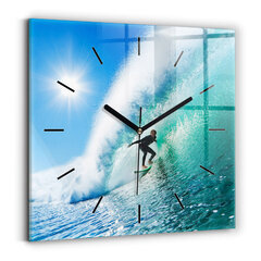 Sienas pulkstenis Sērfošana Havaju Salās, 30x30 cm цена и информация | Часы | 220.lv