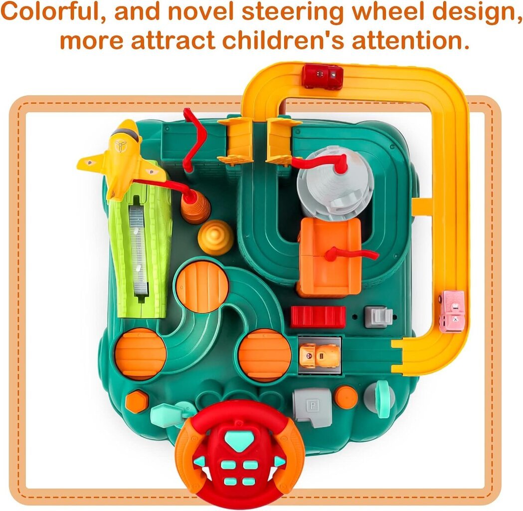 Bērnu trase ar stūri Car Adventure Game cena un informācija | Rotaļlietas zēniem | 220.lv